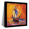 ArtX Colorfull Ship Oil Painting Big Canvas Painting