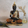 Jaipur Ace Buddha Sitting With Tea Light in Hand Polyresin Idol Buddha