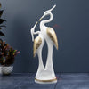 Jaipur Ace Resin Paradise Pair of Kissing Swan Couple Statue Sculptures Showpieces Creative Abstract Design Art Figurine Kissing Swan White