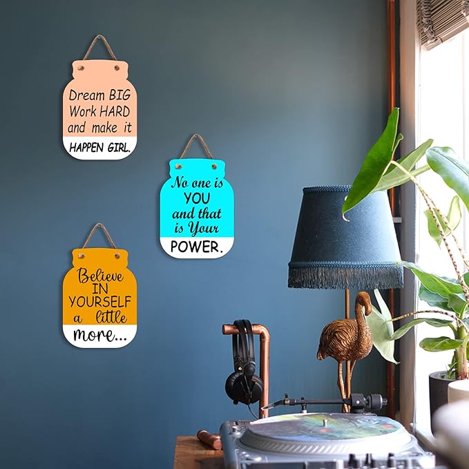 Sehaz Artworks Home Decor Items for Living Room Wooden Wall Hangings for Motivational Quotes