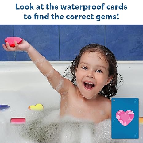 Skillmatics Seek & Splash Bath Toys Search and Find Gem Game Bathtub Baby Pool & Summer Toys