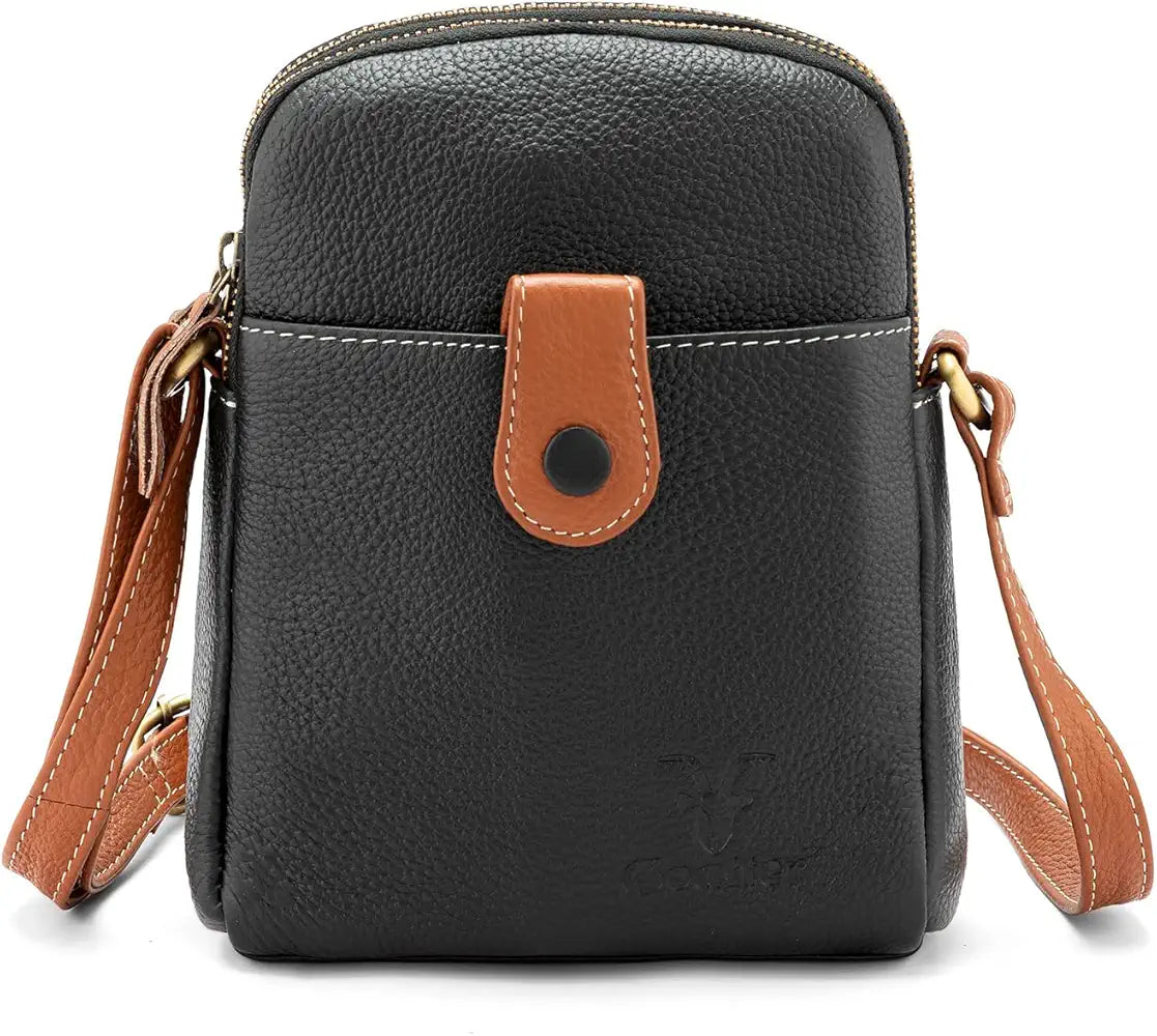Goatter Genuine Leather Small Sling Cross-Body Bag For Girls And Women's