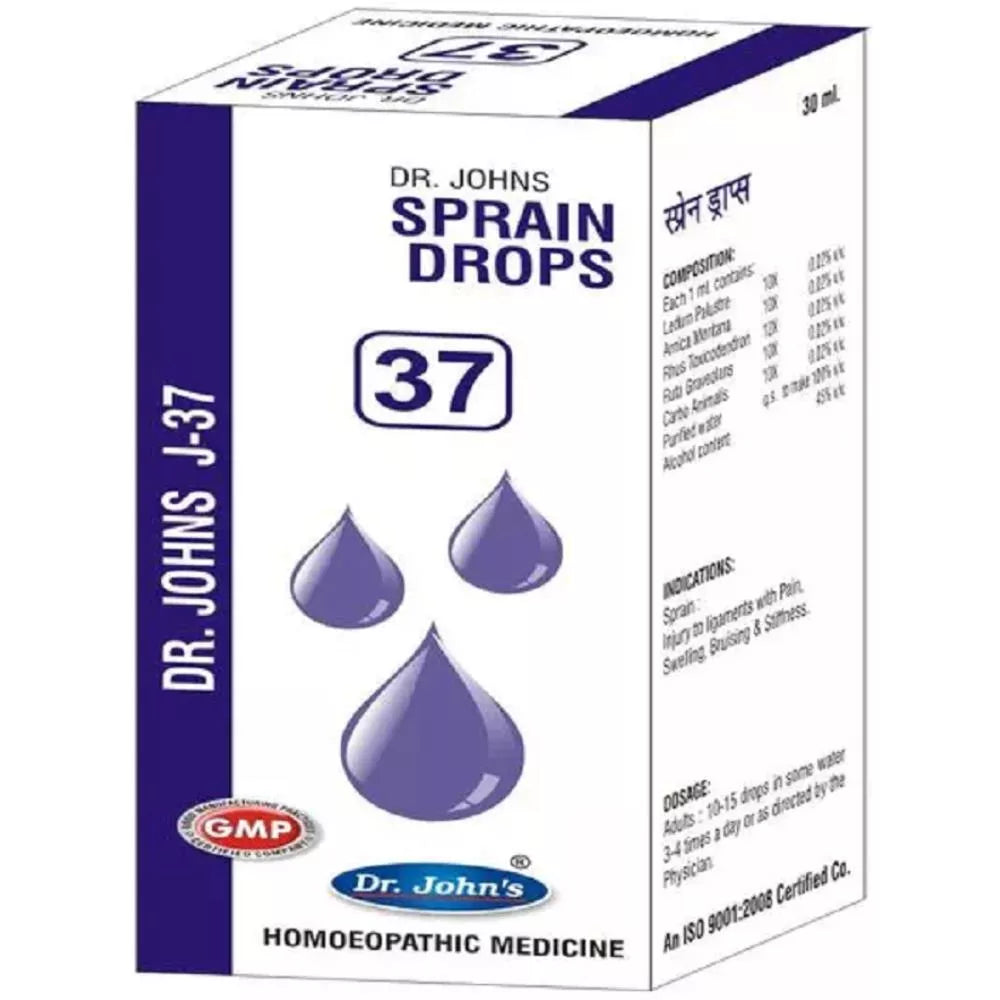 Dr Johns J 37 Sprain Drops - 30 ml