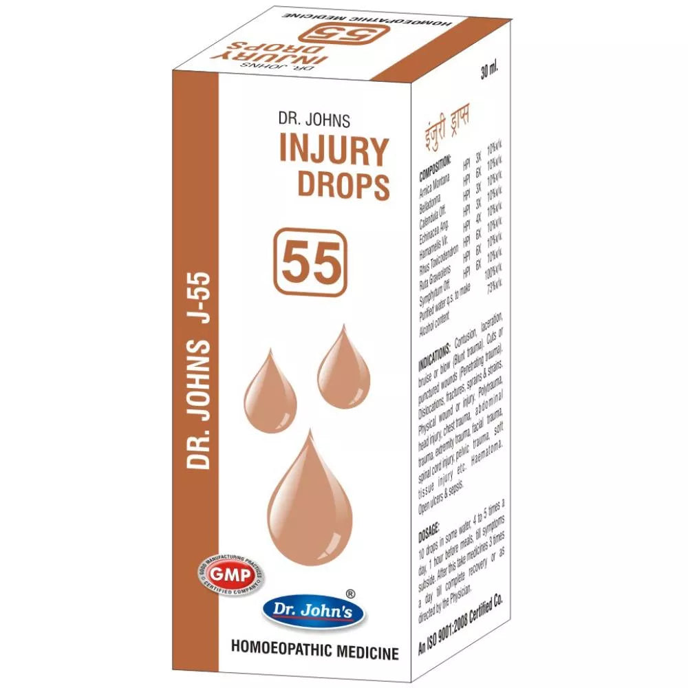 Dr Johns J 55 Injury Drops - 30 ml