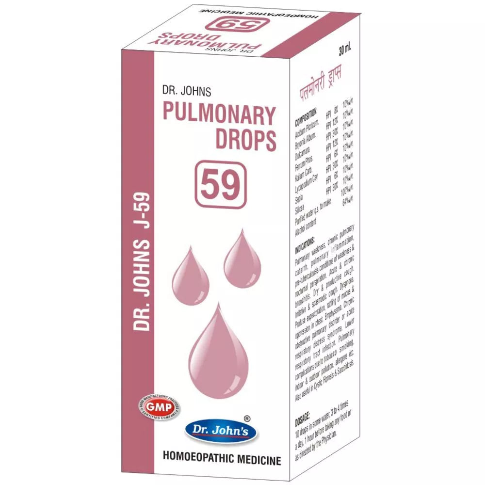 Dr Johns J 59 Pulmonary Drops - 30 ml