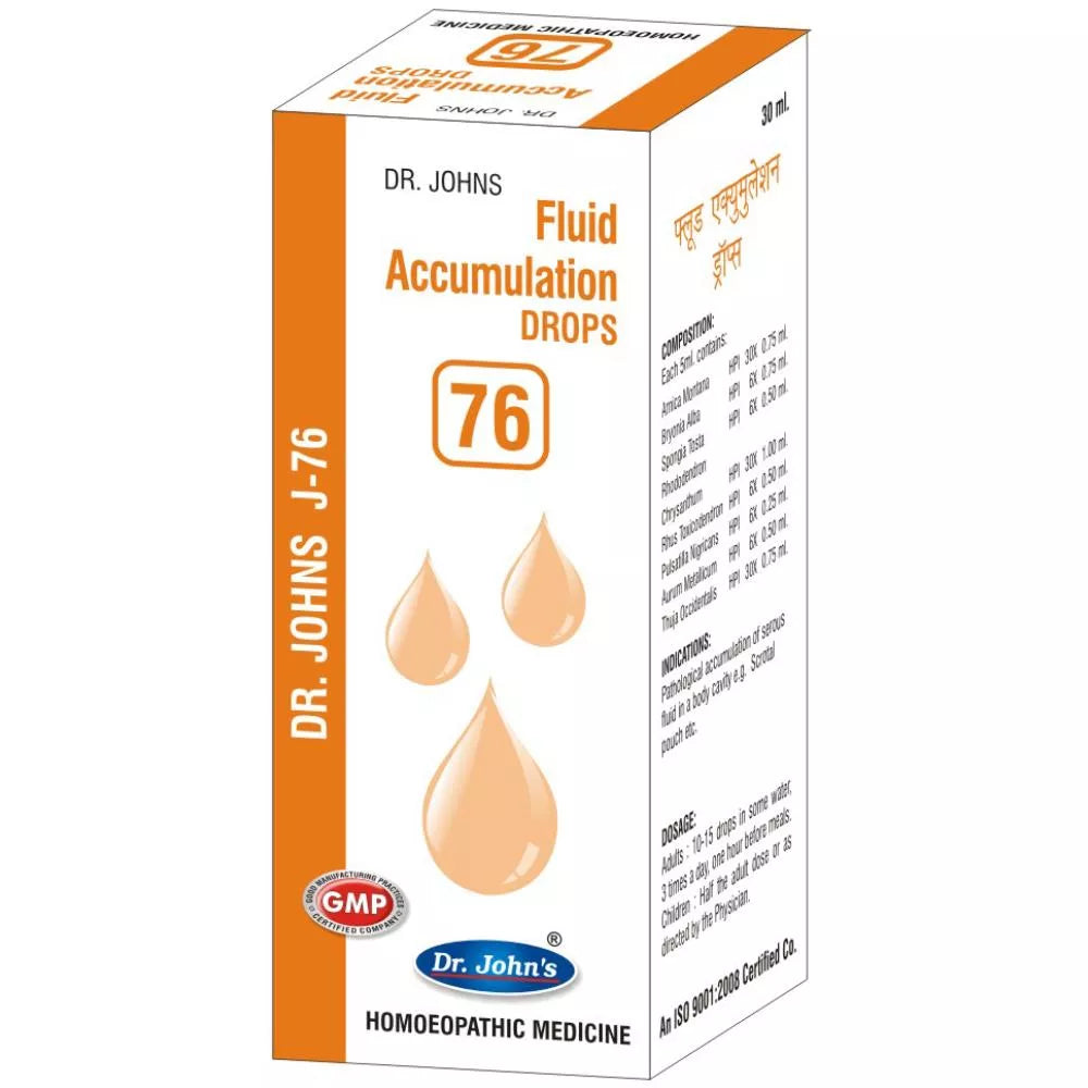 Dr Johns J 76 Fluid Accumulation Drops - 30 ml