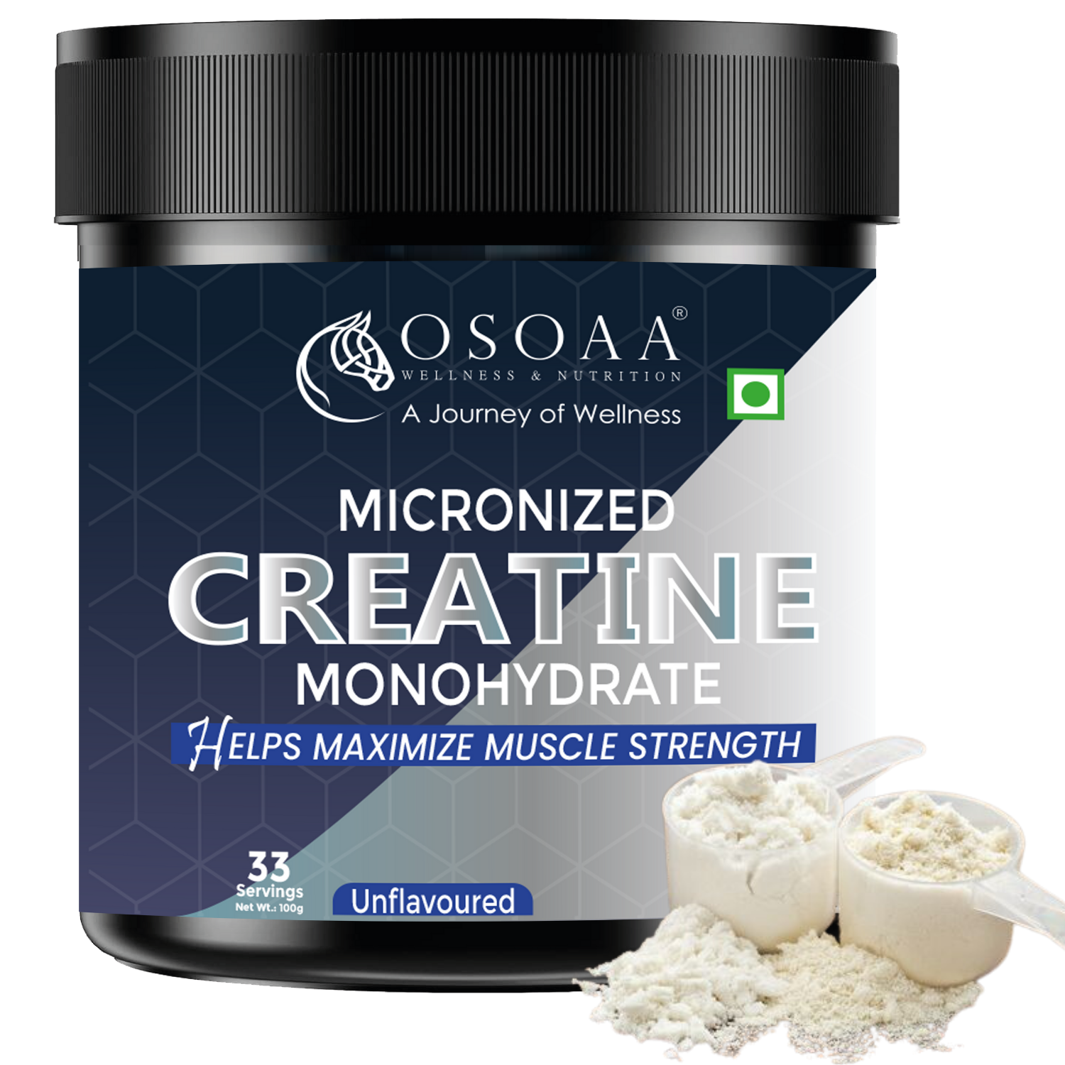 osoaa micronized creatine monohydrate - 100 gms