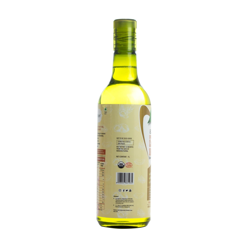 Azafran Organic Coconut Oil (Cold Pressed) 1l