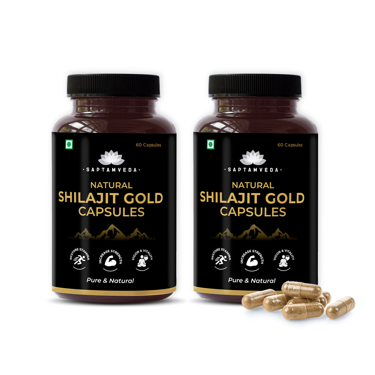 Saptamveda Shilajit Gold Capsule - 60 tabs