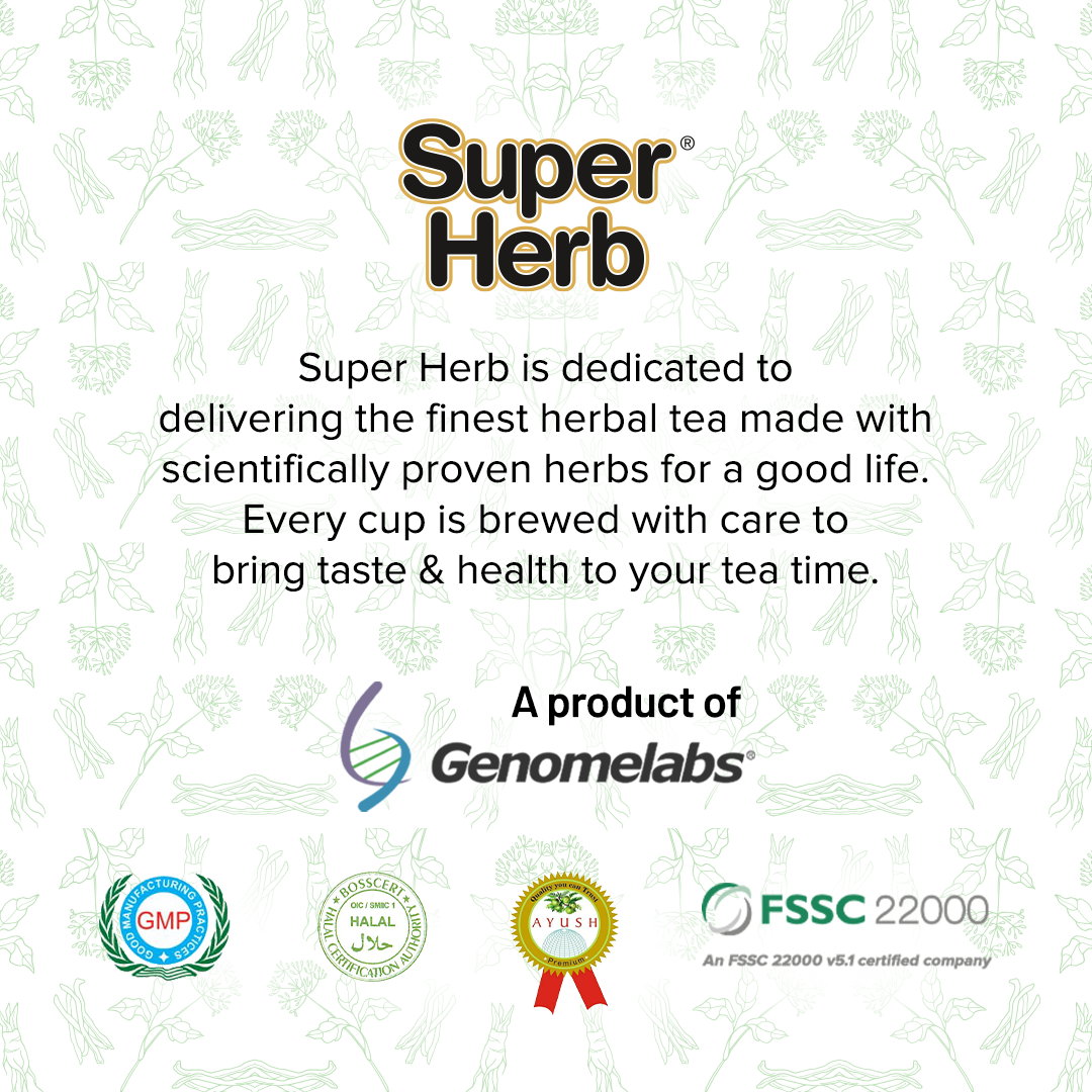 Genomelabs Super Herb Ashwagandha Tea - 30 packs