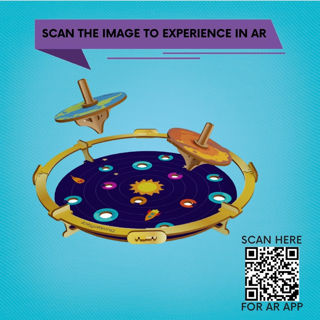 DIY Solar Spin Tops- Learn about Solar System