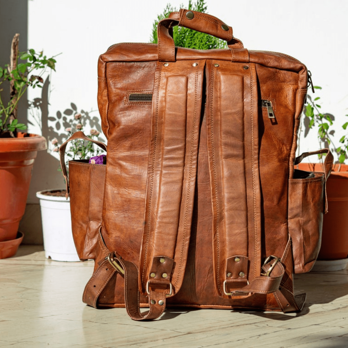 Craftshades – Seven Pocket Goat Leather Backpack | Unisex