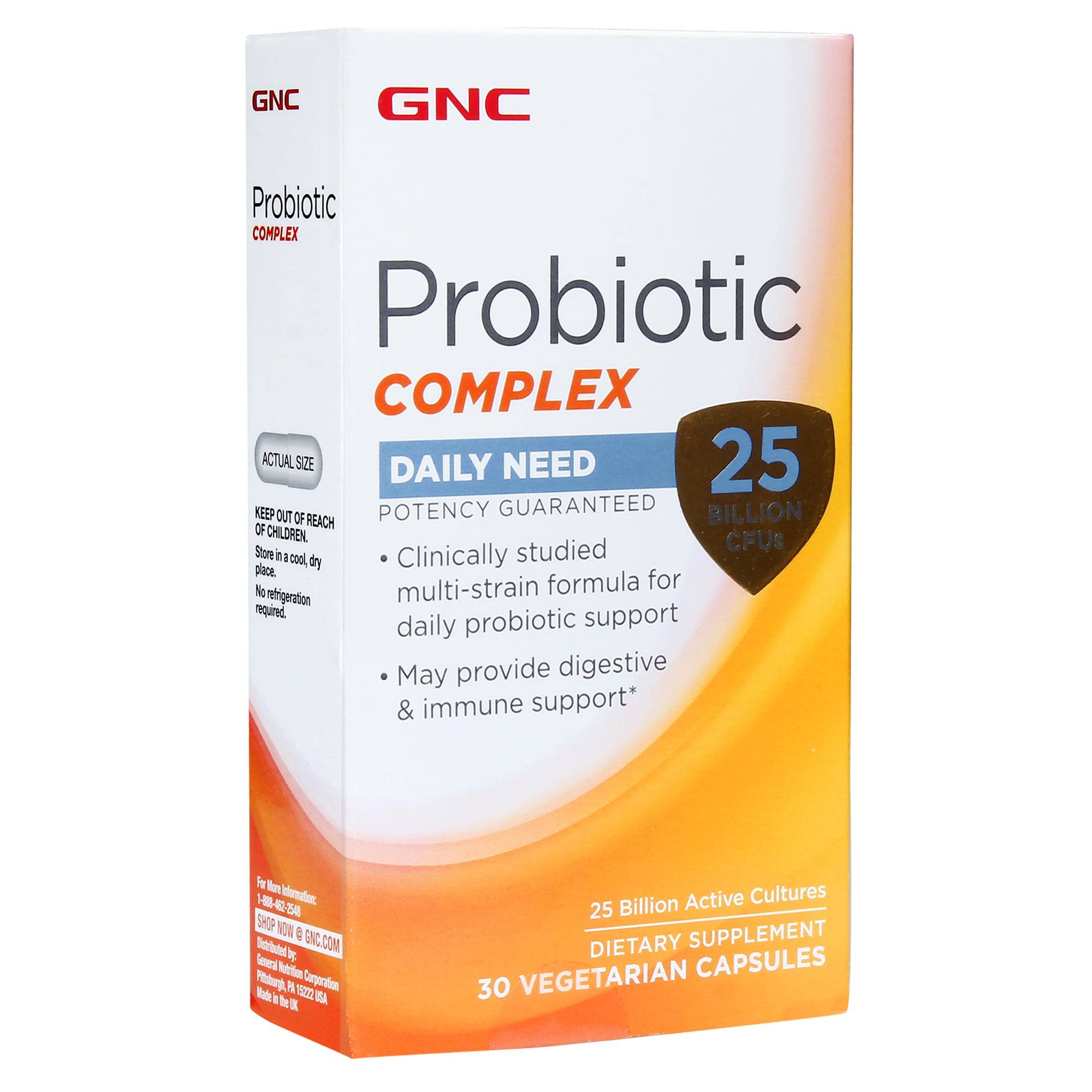 GNC Probiotic Complex with 25 Billion CFUs - 30 tabs