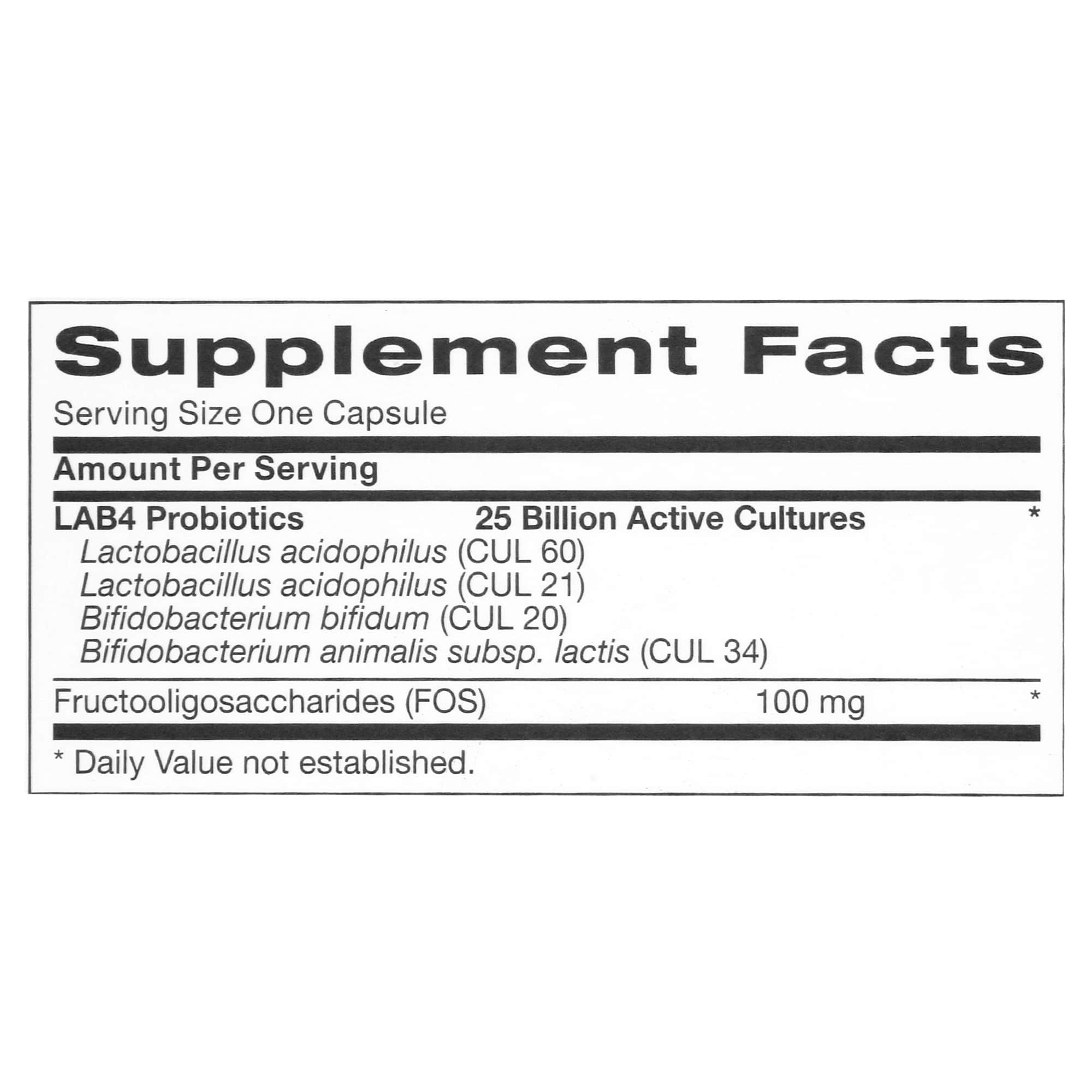 GNC Probiotic Complex with 25 Billion CFUs - 30 tabs