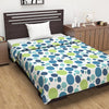 Divine Casa 120 GSM Cotton Printed Soft Lightweight Winter Dohar AC Blanket for Single Bed Size TC - 120 Colour Blue Grotta