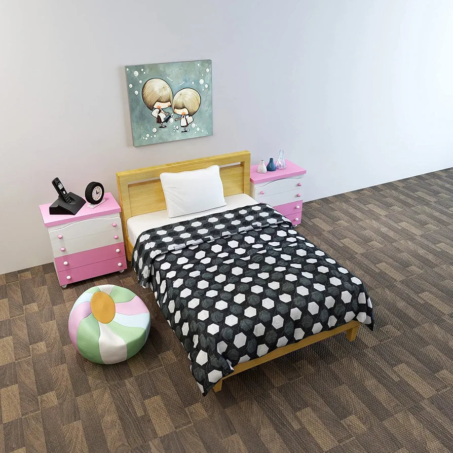 Divine Casa Babies & Kids Lightweight 100% Cambric Cotton All Season Reversible Comforter Blanket TC - 144 Colour Tawny Olive