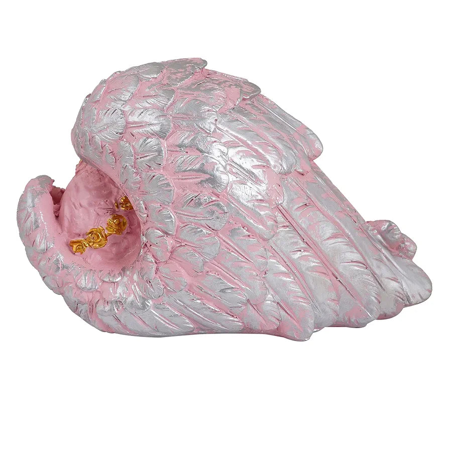 Zart Angel Girl Showpiece for Home Decor Showpiece Angel Pink SHS