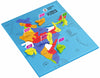Spartan Kids India Map Puzzle Educational Toy 25-Piece Jigsaw with Foam Frame 33 Flags 70 Capital Stickers