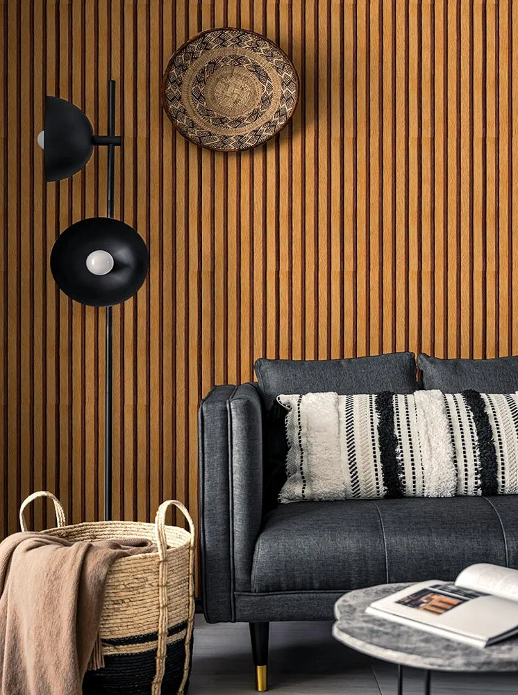 Indian Royals Brown Wooden Pvc Wallpaper for Furniture Doors and Walls - Waterproof Brown