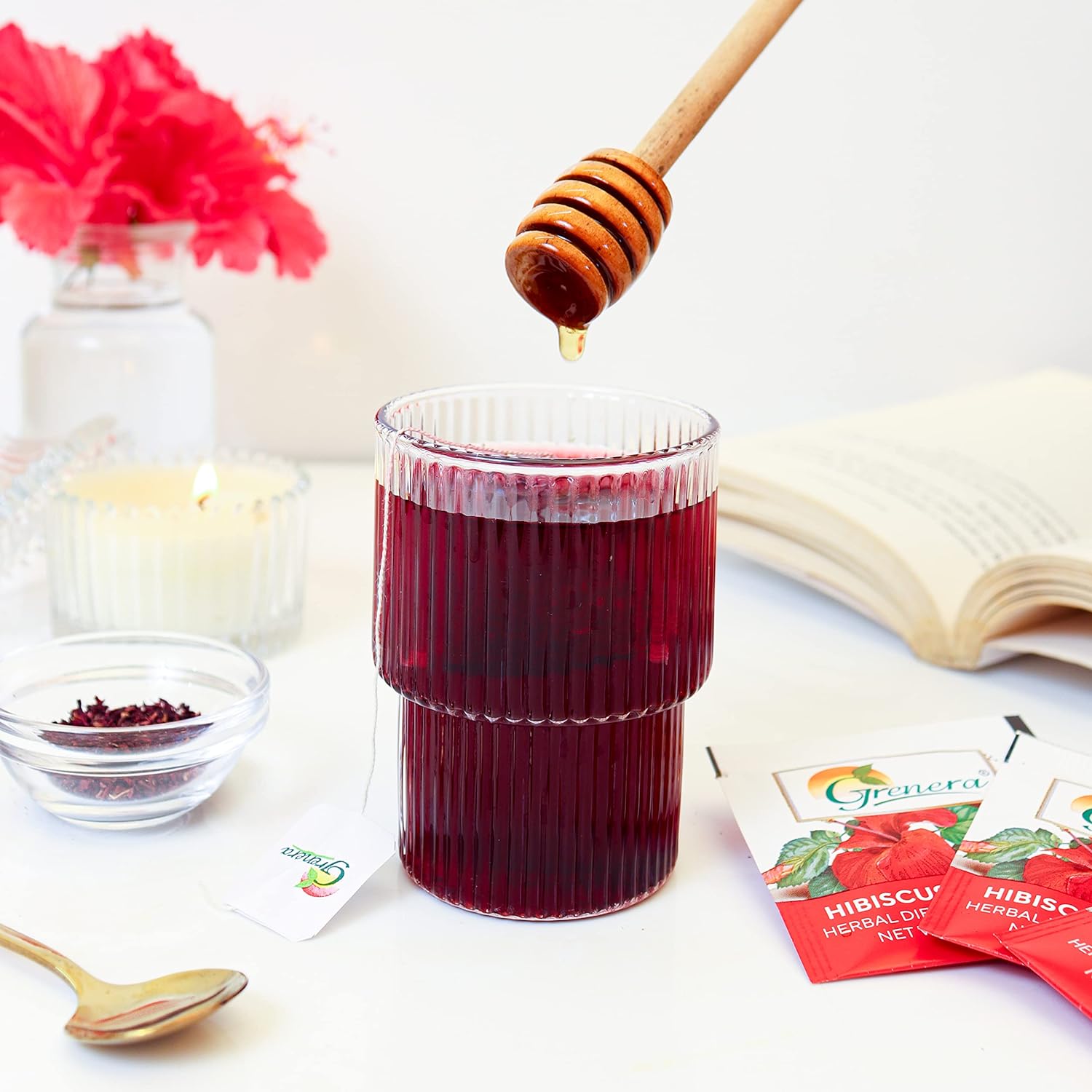 Grenera Hibiscus Flower Tea - 25 Dips