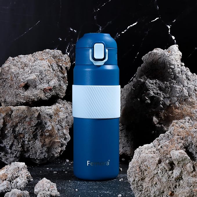 Femora HydroPro Double Walled Stainless Steel Vacuum Insulated Flask Water Bottle - 800 gms