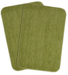 Saral Home Easy Living Saral Home Microfiber Anti-skid Rectangular Bath Mat Colour Green (Pack Of 2)