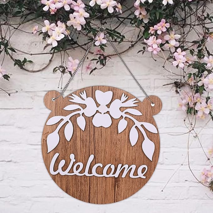 Sehaz Artworks Wooden Wall Hangings Home Décor Items Home Decoration Items Welcome-WHT