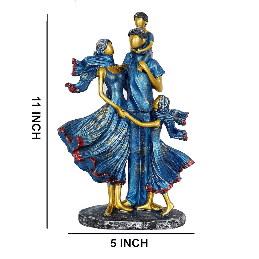 Zart Polyresin Family Couple Showpiece for Home Decor