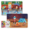The Puzzl Co Set of 2 Seasons Jigsaw Puzzles Educational Toy for Kids-Winter Monsoon