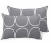 Huesland by Ahmedabad Cotton 144 TC Cotton Pillow Cover Set of 2 | Grey