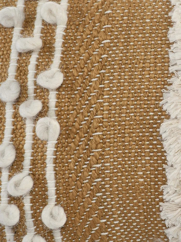 Sashaa World Earth Tones Abstract Lumbar Cushion Cover