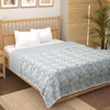 Story@Home Cotton AC Comforter Double Bed Floral Print Super Soft Lightweight AC Blanket Grey Colour