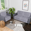 Kuber Industries Set of 6 Net Durable 2+1 Seater Sofa Covers for Living Room Self Net Hawaii Grey