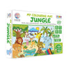 Ratna's My Coloring Mat Jungle Printed Mat Washable & Reusable Colouring Kit for Kids 3+ Years
