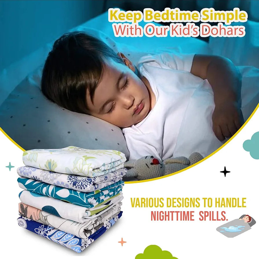 Divine Casa Cotton Geometric Print 120 GSM New Born All Season Ultrasoft Single Baby Blanket for Babies Lime Peach