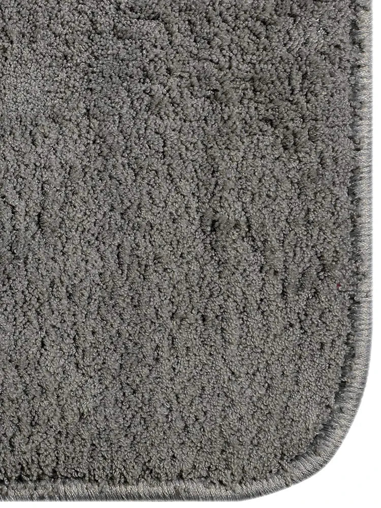 Saral Home Solid Neo Shaggy Yarn Durable & Washable Multipurpose Runner Colour Dark Grey