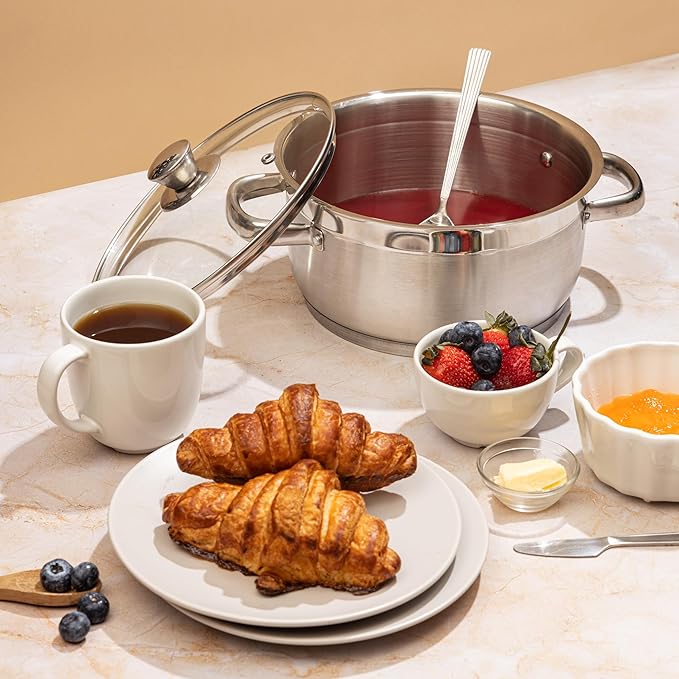 Vinod Two Tone Saucepot | 20 Cm | 3 Litres With Glass Lid