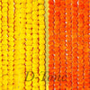 Decorative Marigold Garlands Mala Artificial Flower Genda Phool 4.5 Ft Long for Decoration Yellow+Orange 10 Pcs
