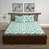 Divine Casa - 144 TC Super Soft 100% Cotton Bedsheet for Double Bed  144 Thread Count Colour Meadow Green|