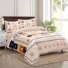 Kuber Industries Double Bedsheet with 2 Pillow Covers 160 TC Premium Cotton Peach