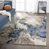 ishro home Feet 3D Jet Multi Printed Carpet Rug Runne Colour Marbles 3 x 5 Feet