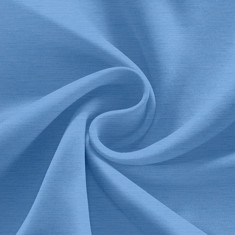 Divine Casa Luxurious 7 Feet Blackout Curtain for Doors Room Darkening Thermal Insulated & Noise Reducing Premium Opaque Polyester Colour Steelblue (Pack of 1)