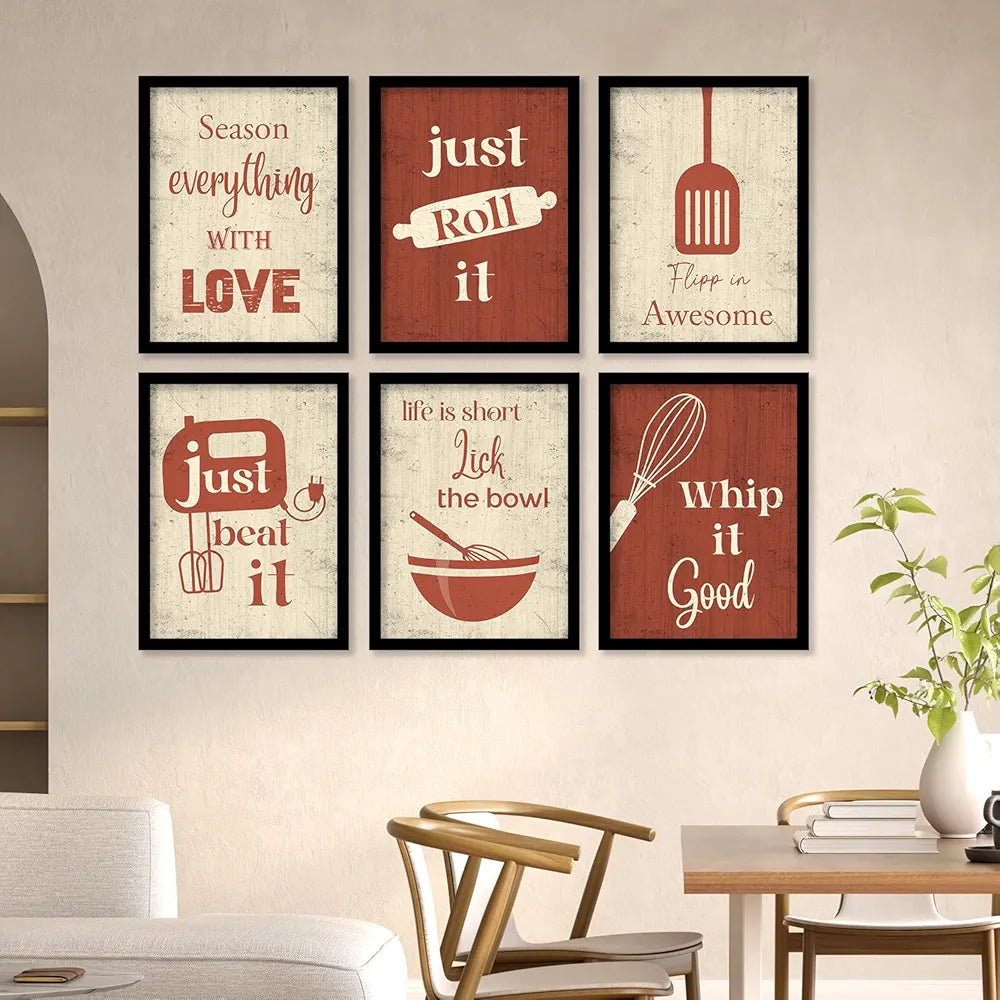Kotart Restaurant Quotes Framed Posters for Kitchen Wall Decoration Kitchen 7