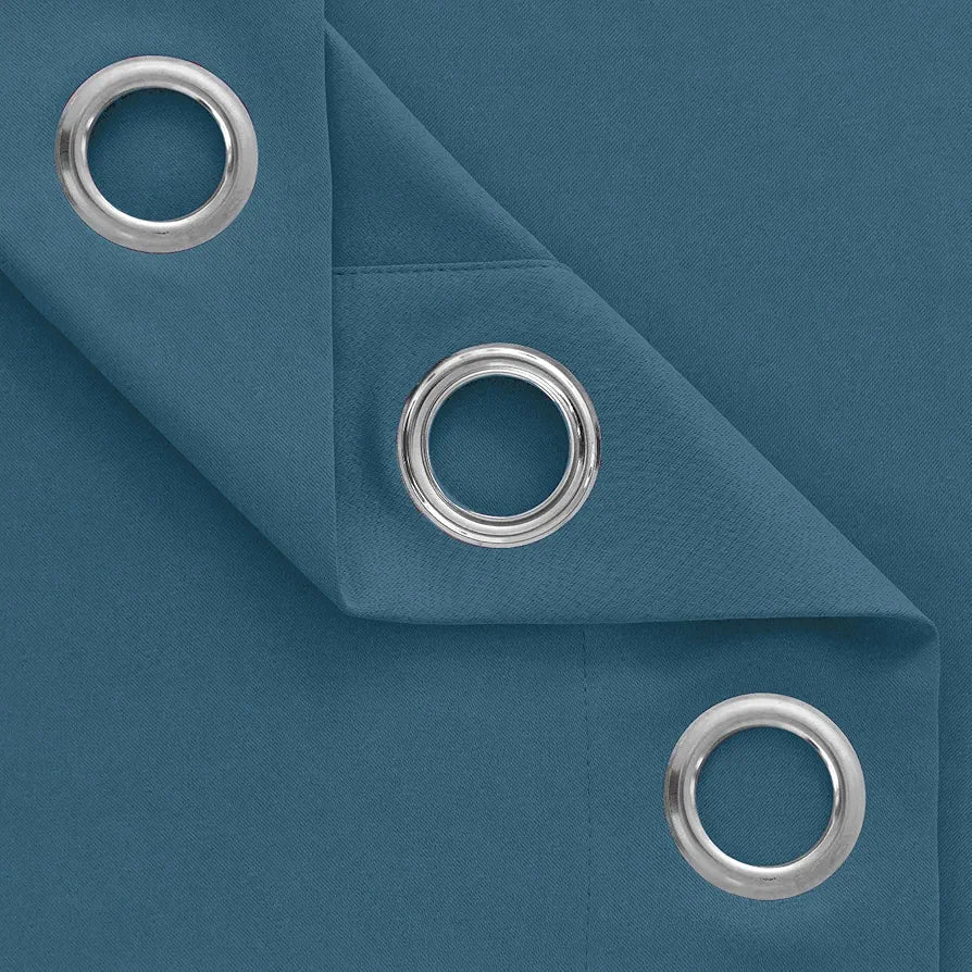 Divine Casa 5 Feet Premium Velvet Blackout Curtain Luxurious Thermal Insulated Noise Reducing & Room Darkening Single Panel Colour Turquoise (Pack of 1)