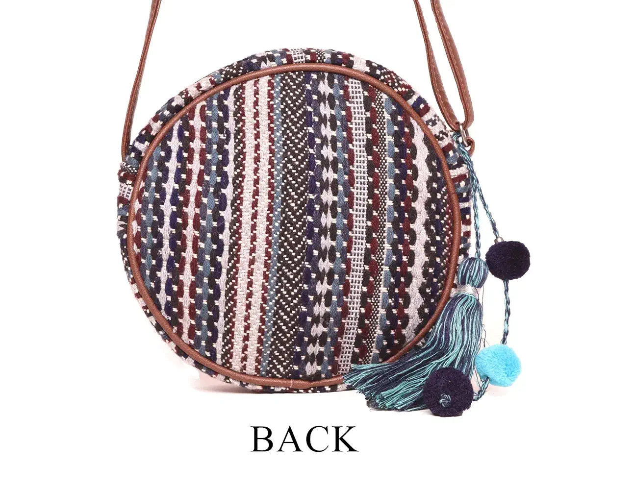 Astrid Handmade Macrame Flap Over Sling Bag For Girls And Women Colour Prismatic Brownish Textured