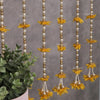 Fabric Latkan Side Hangings Yellow Flower Strings Backdrop 24 Inch