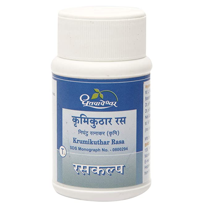 Dhootapapeshwar Krumikuthar Rasa - 60 tabs