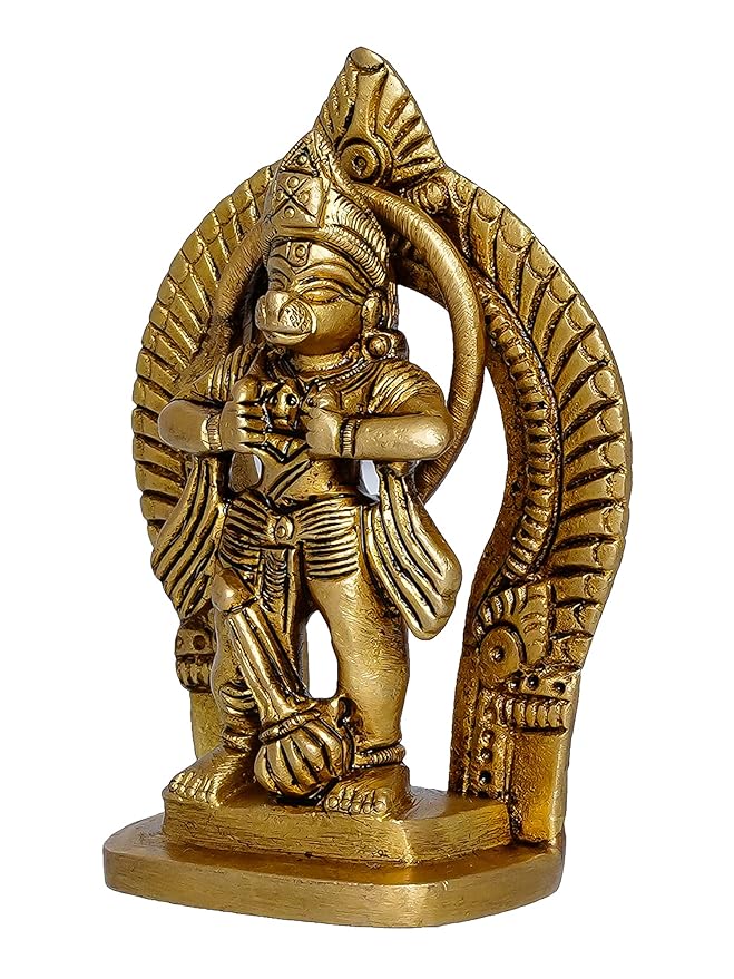 Ecraftindia Handcrafted Polyresin Bronze Finish Sita Ram Laxman Hanuman God Idols Ram Darbar Statue