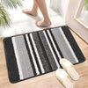 Kuber Industries Anti-Skid Water-Absorbent Door Mats for Home Micro Jupitar Lining Dark Grey