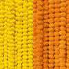 Artificial Flowers for Decoration Marigold Garlands Decoration Pack of 10 Yellow&Orange